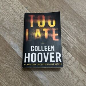 Too late by Colleen Hoover book